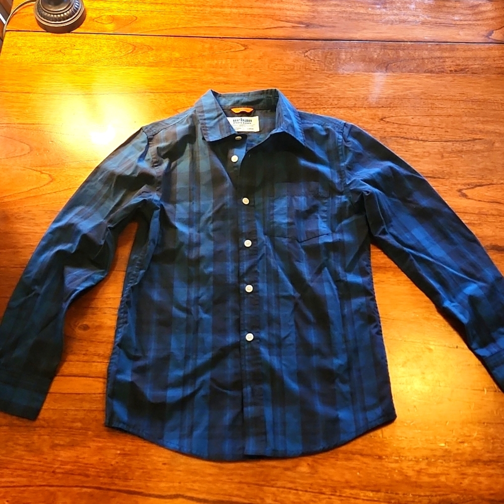 Boys L Urban Pipeline plaid button up